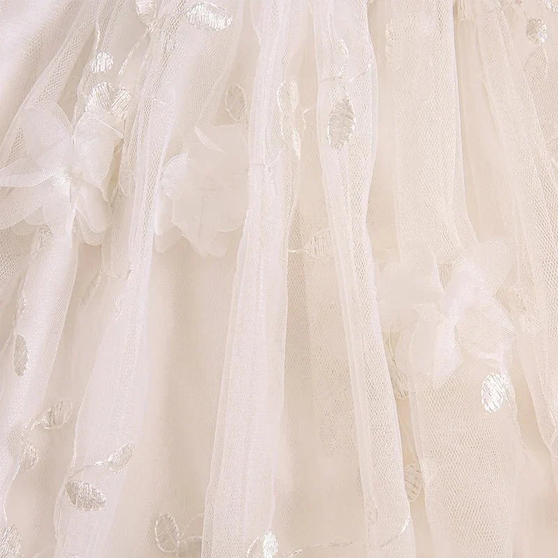 3D Floral Princess Tulle Dress - Betina Baby & Kids