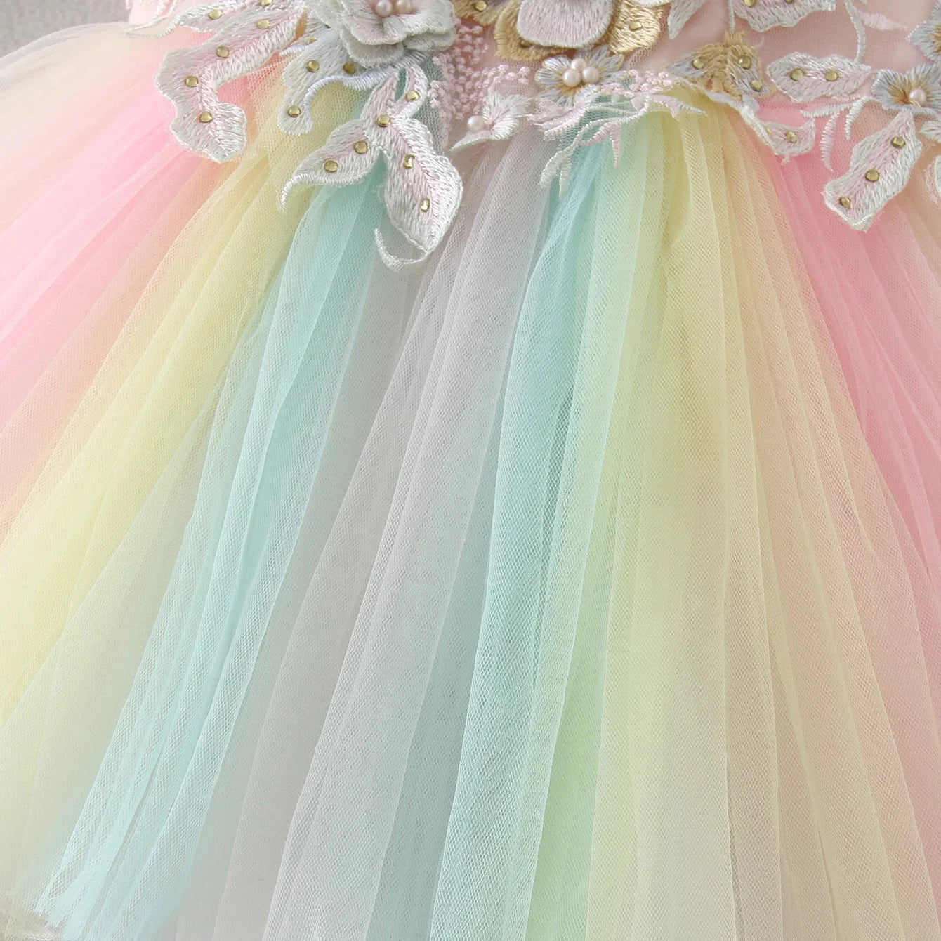 Rainbow Tulle Dress