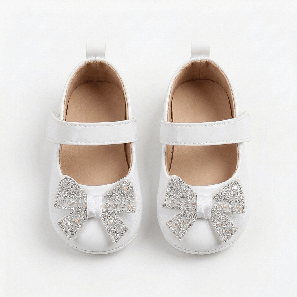 Crystal Bow Baby Shoes - Betina Baby & Kids