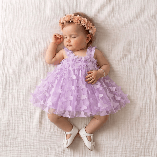 3D Butterfly Tulle Dress - Betina Baby & Kids