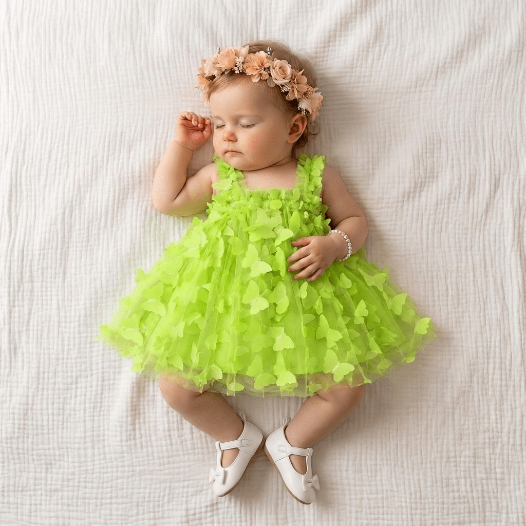 3D Butterfly Tulle Dress - Betina Baby & Kids