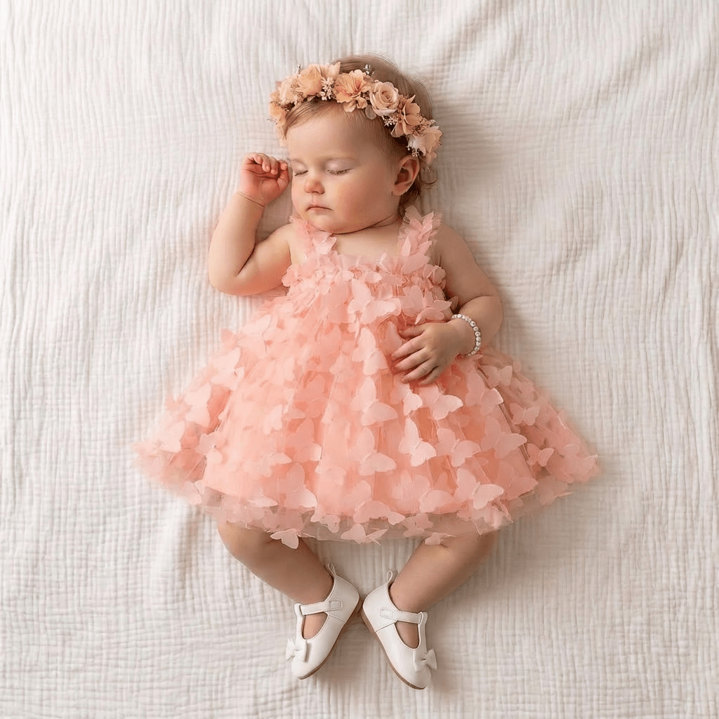 3D Butterfly Tulle Dress - Betina Baby & Kids