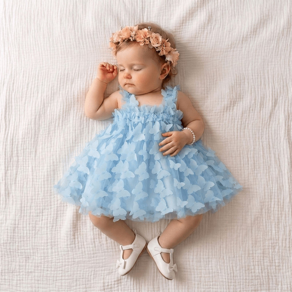 3D Butterfly Tulle Dress - Betina Baby & Kids