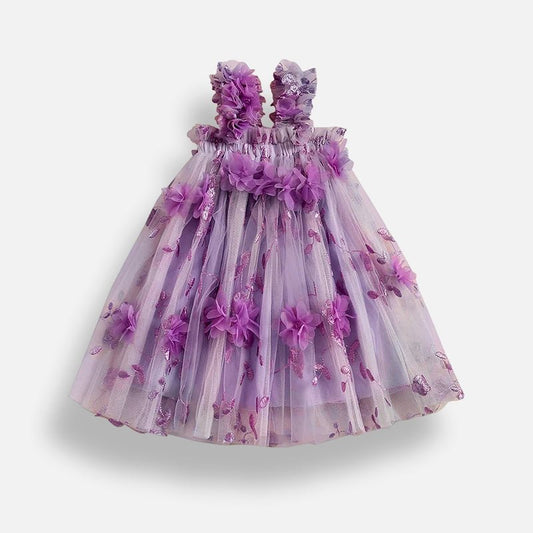 3D Floral Princess Tulle Dress - Betina Baby & Kids
