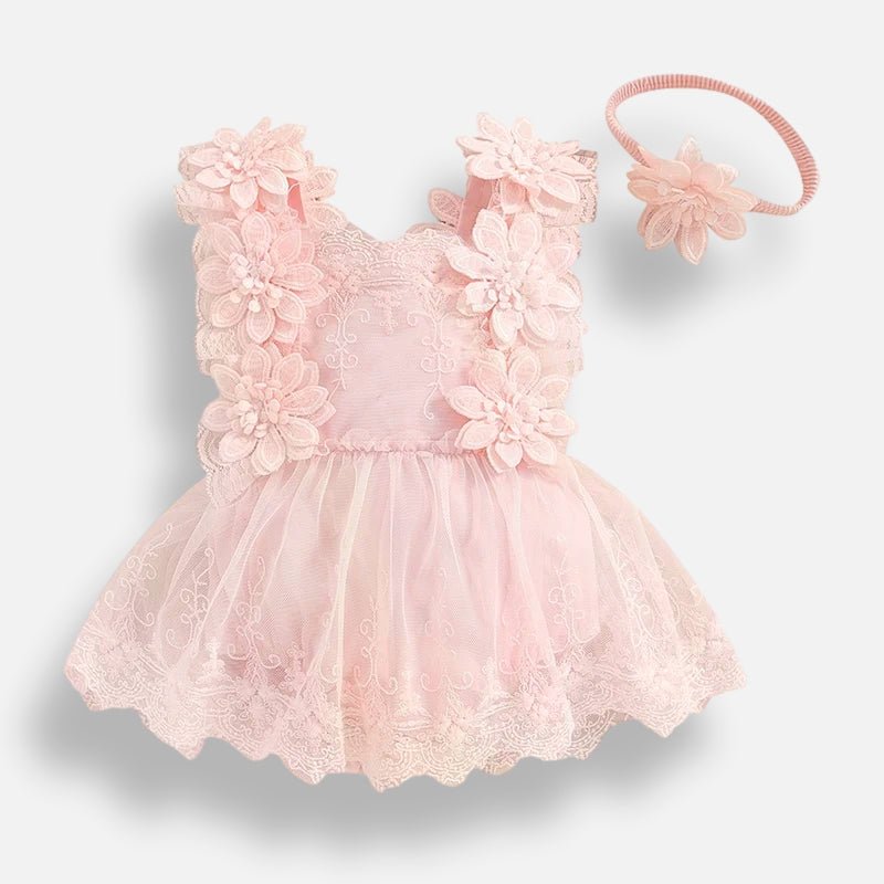 3D Floral Tulle Dress - Betina Baby & Kids