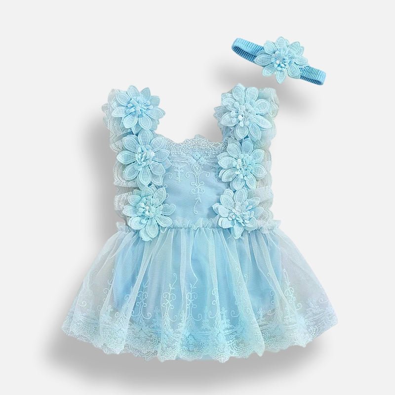 3D Floral Tulle Dress - Betina Baby & Kids