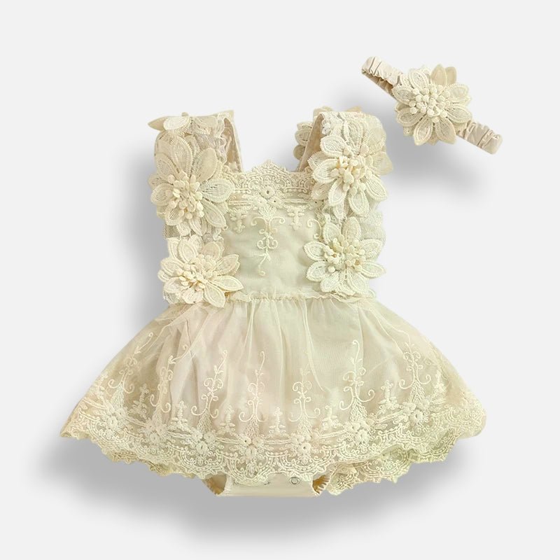 3D Floral Tulle Dress - Betina Baby & Kids