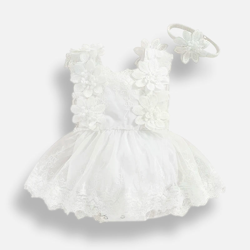 3D Floral Tulle Dress - Betina Baby & Kids