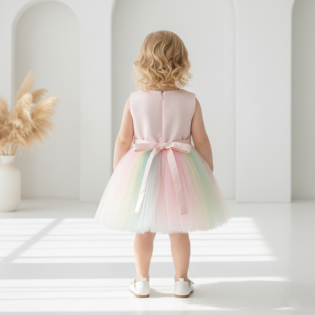 Rainbow Tulle Dress