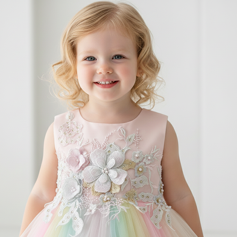Rainbow Tulle Dress