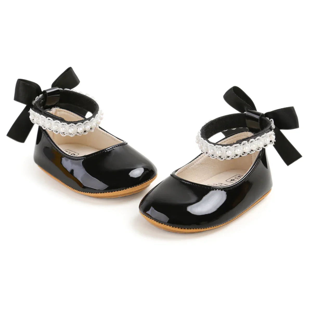 Lace Bow Mary Jane Baby Shoes