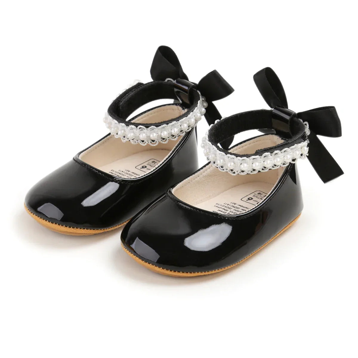 Lace Bow Mary Jane Baby Shoes