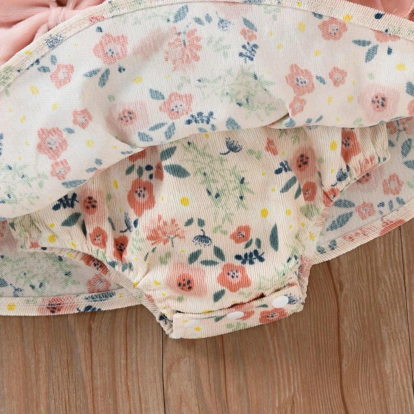 Floral Baby Dress with Cardigan & Bow