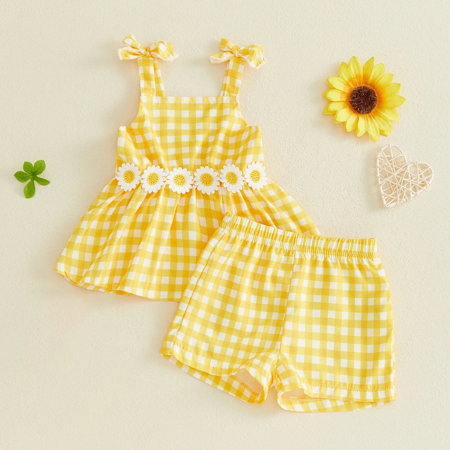 Daisy Plaid Set