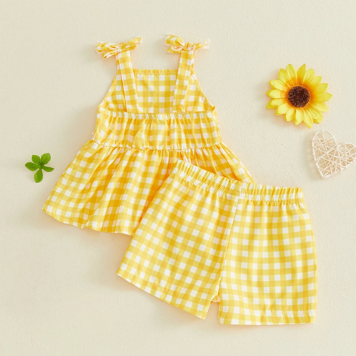 Daisy Plaid Set