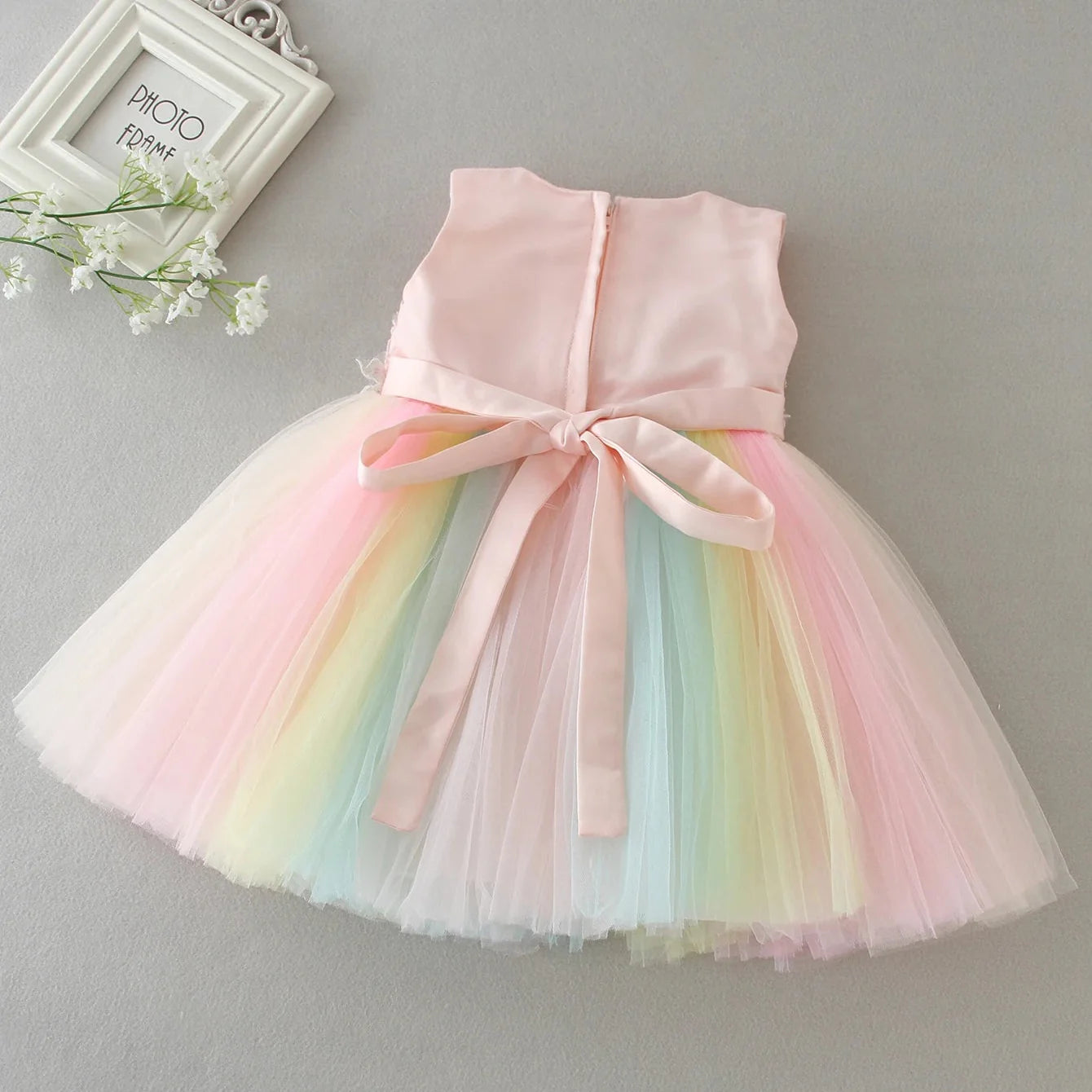 Rainbow Tulle Dress