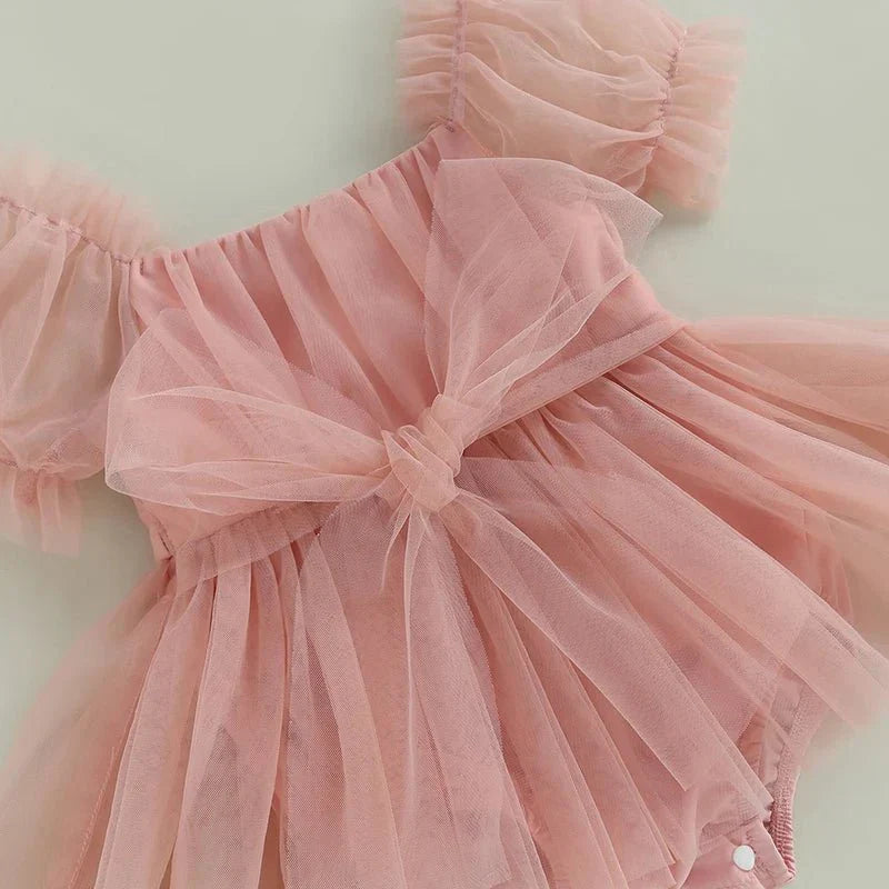 Baby Tulle Bow Dress - Betina Baby & Kids
