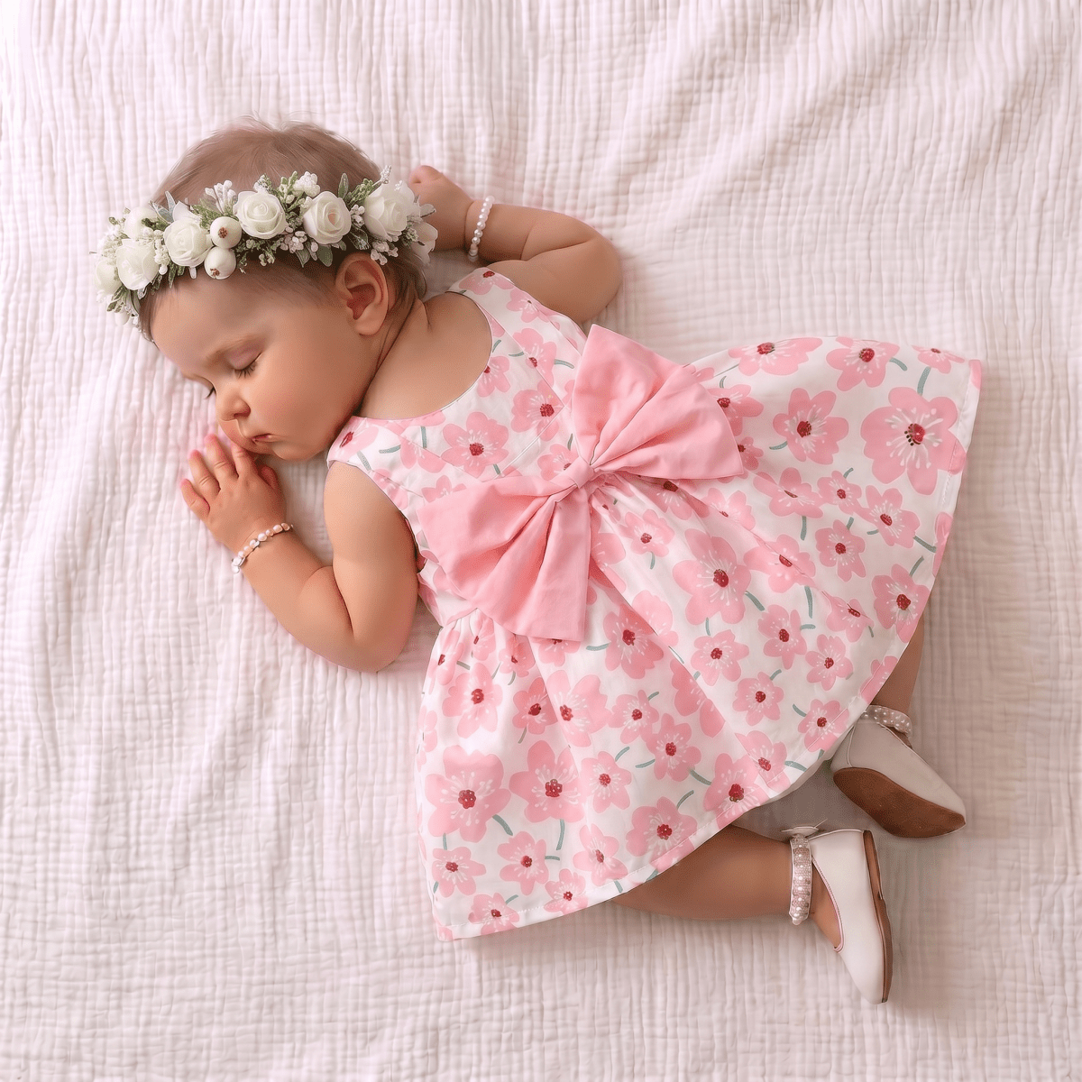 Blossom Bow Dress with Hat - Betina Baby & Kids