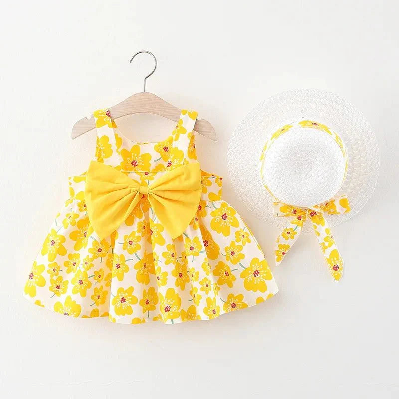 Blossom Bow Dress with Hat - Betina Baby & Kids