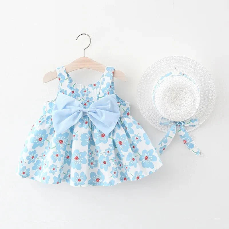 Blossom Bow Dress with Hat - Betina Baby & Kids