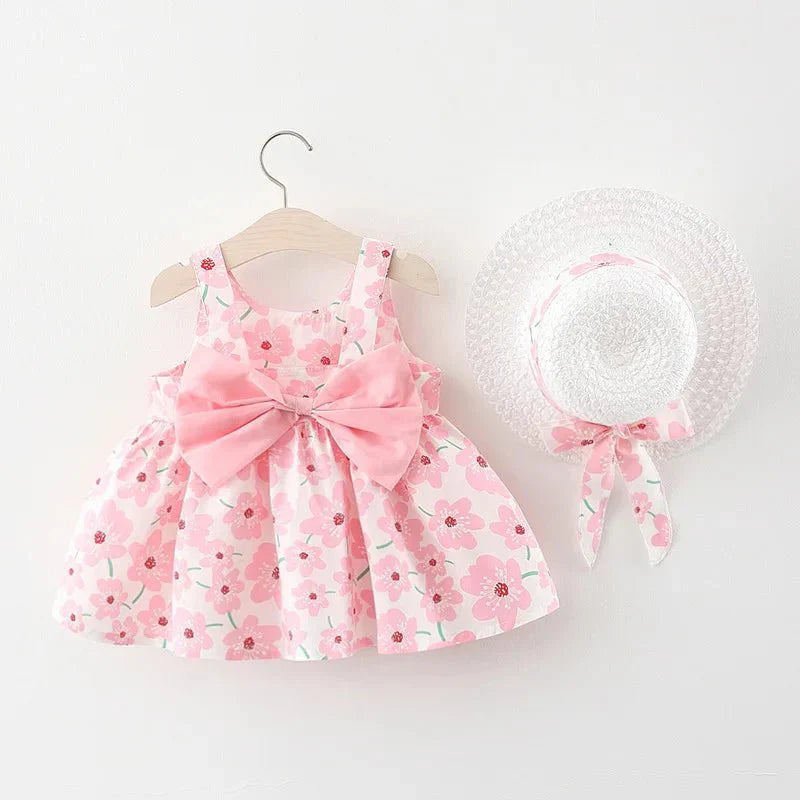 Blossom Bow Dress with Hat - Betina Baby & Kids