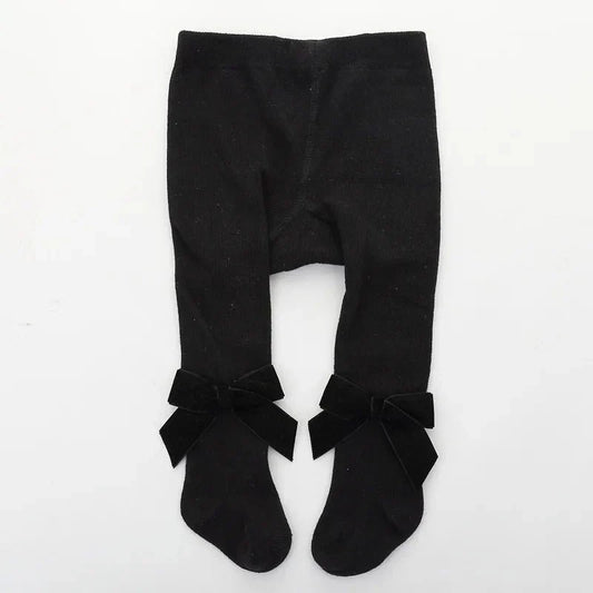 Bow Detail Baby Tights - Betina Baby & Kids