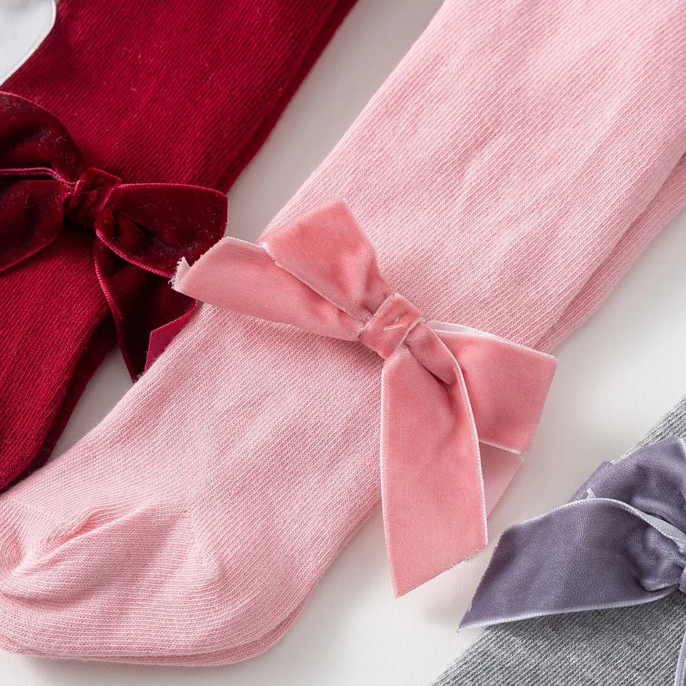 Bow Detail Baby Tights - Betina Baby & Kids