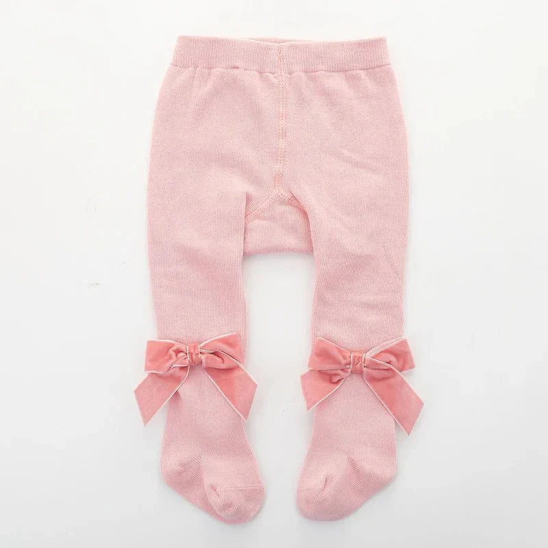 Bow Detail Baby Tights - Betina Baby & Kids