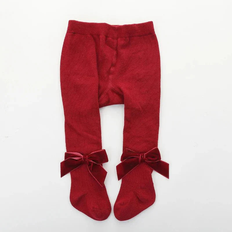 Bow Detail Baby Tights - Betina Baby & Kids