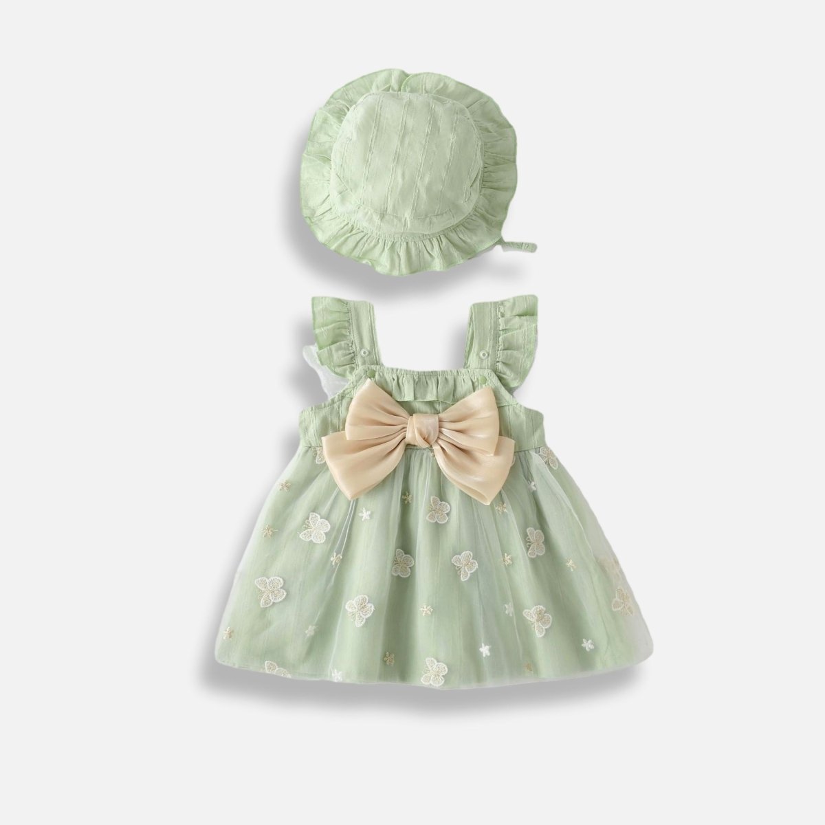 Butterfly Bow Dress with Hat - Betina Baby & Kids