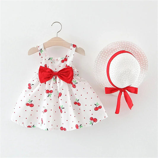 Cherry Dress with Hat - Betina Baby & Kids