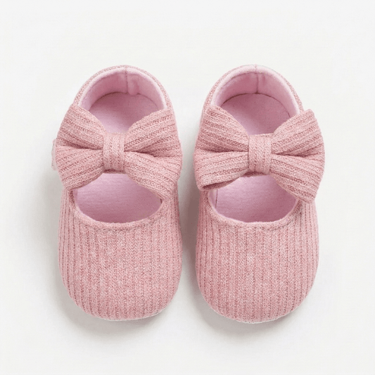 Classic Knit Bow Baby Shoes - Betina Baby & Kids