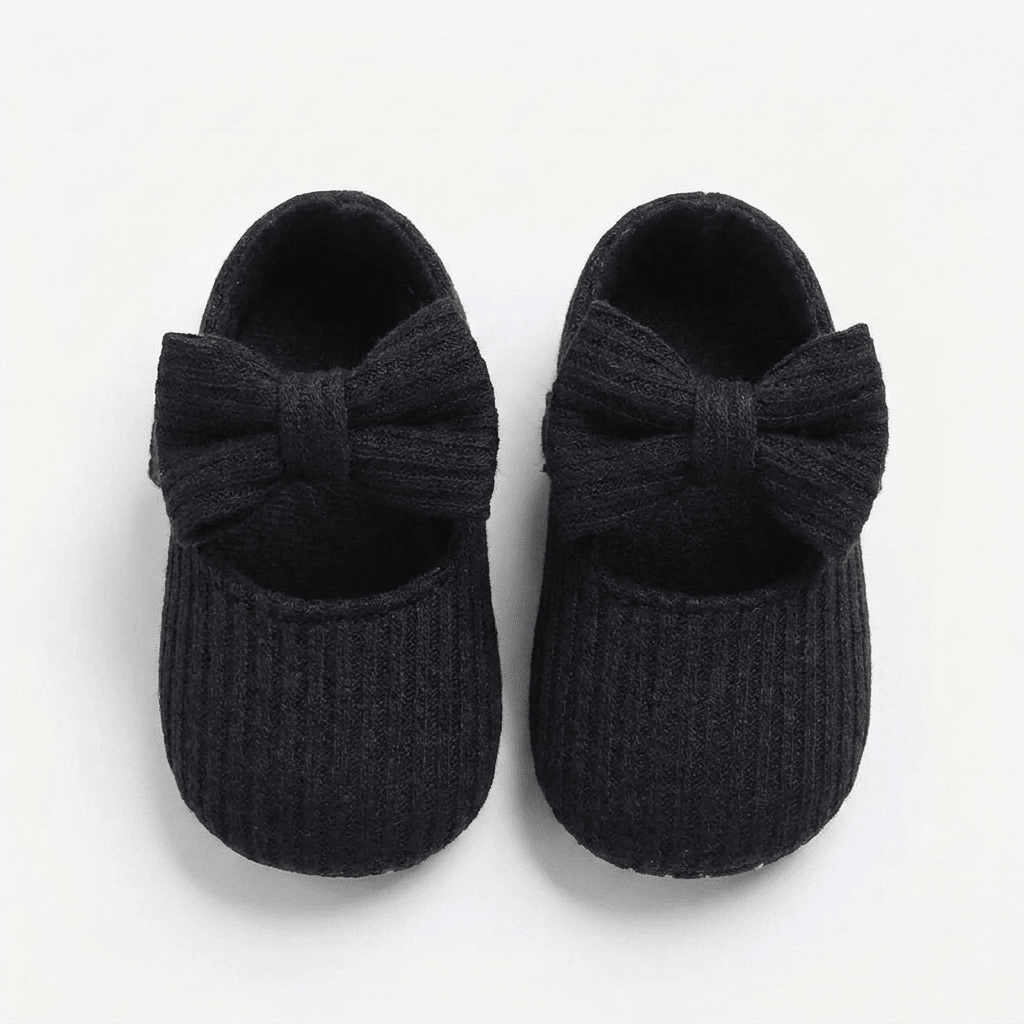 Classic Knit Bow Baby Shoes - Betina Baby & Kids
