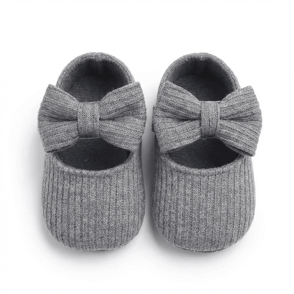 Classic Knit Bow Baby Shoes - Betina Baby & Kids