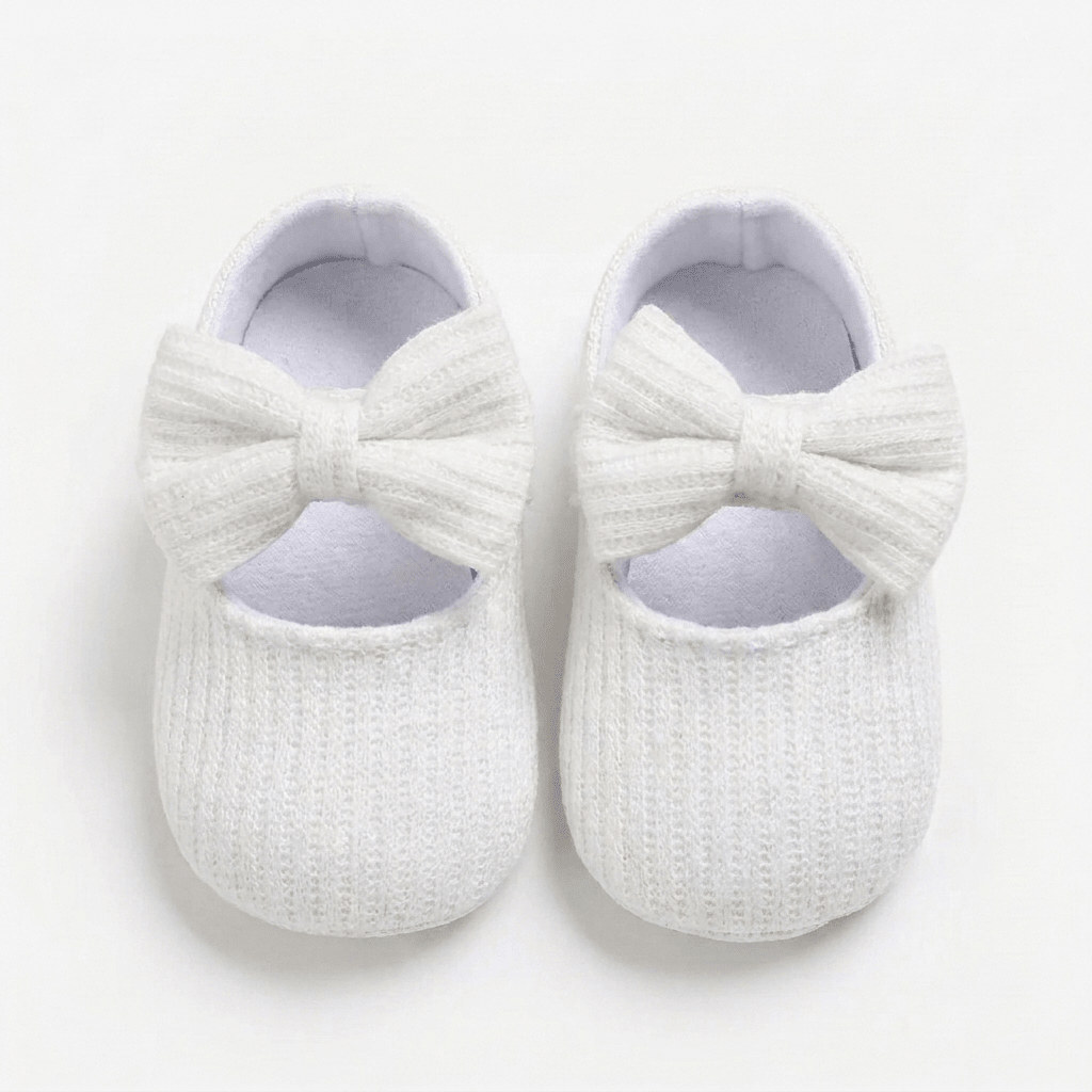 Classic Knit Bow Baby Shoes - Betina Baby & Kids