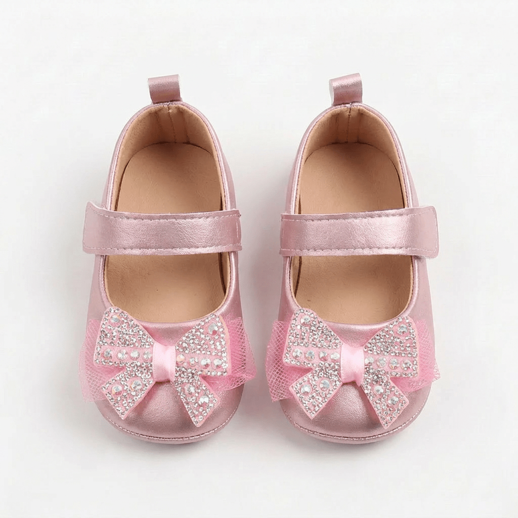 Crystal Bow Baby Shoes - Betina Baby & Kids