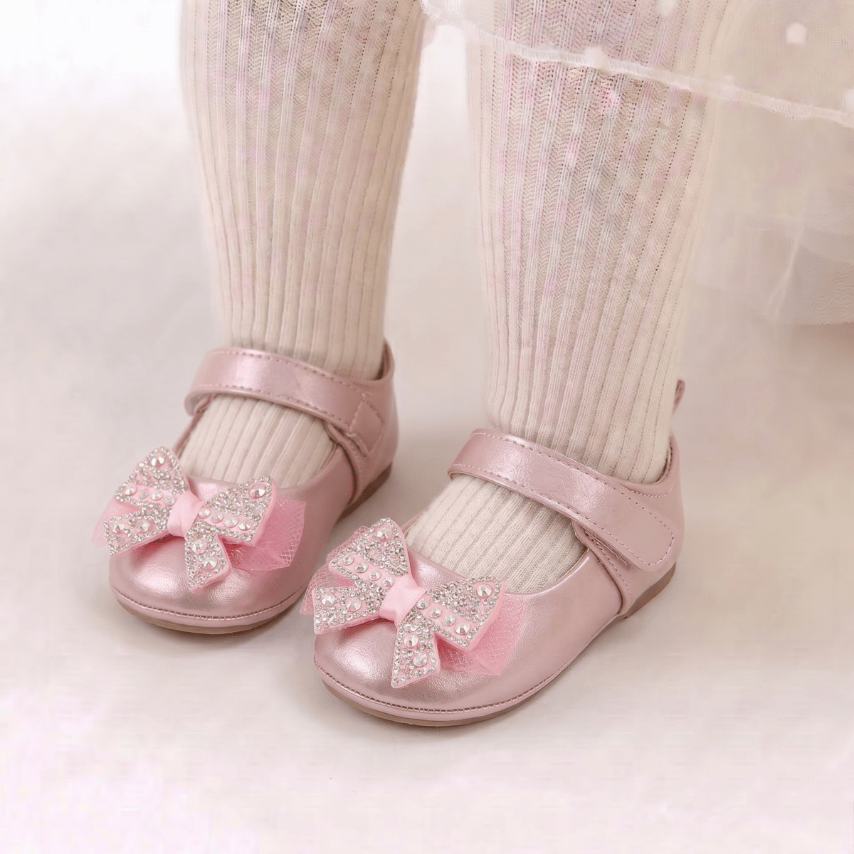 Crystal Bow Baby Shoes - Betina Baby & Kids