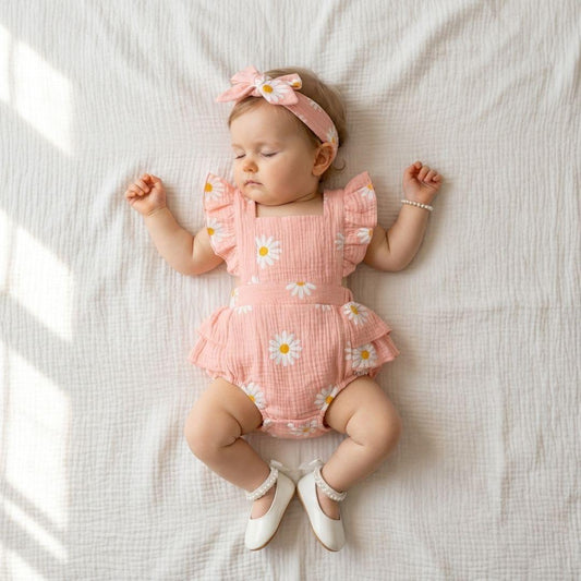 Daisy Baby Romper with Headband - Betina Baby & Kids