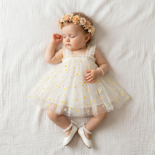 Daisy Tulle Baby Dress - Betina Baby & Kids