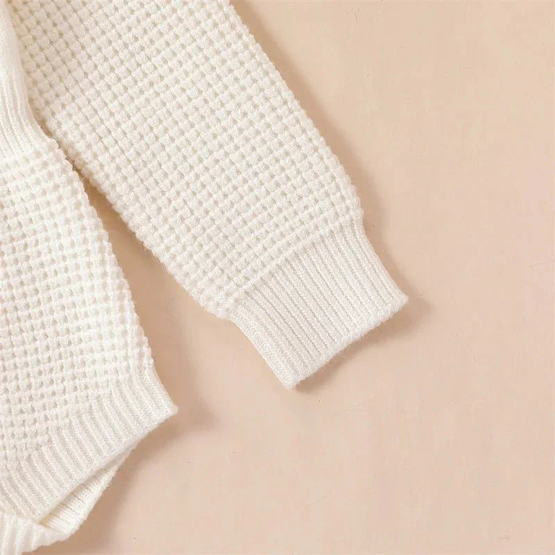Embroidered Knit Baby Romper - Betina Baby & Kids