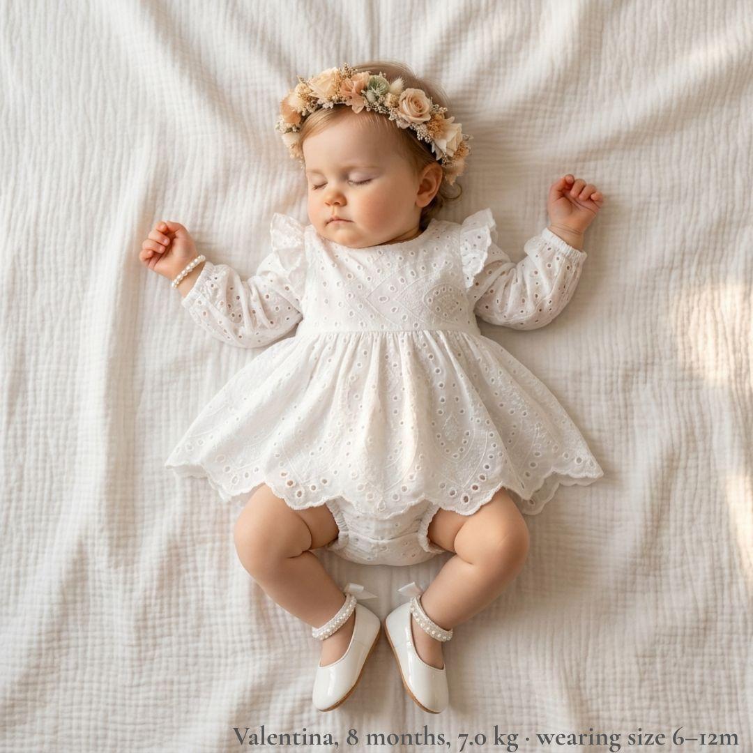 Eyelet Cotton Baby Set with Bloomers - Betina Baby & Kids
