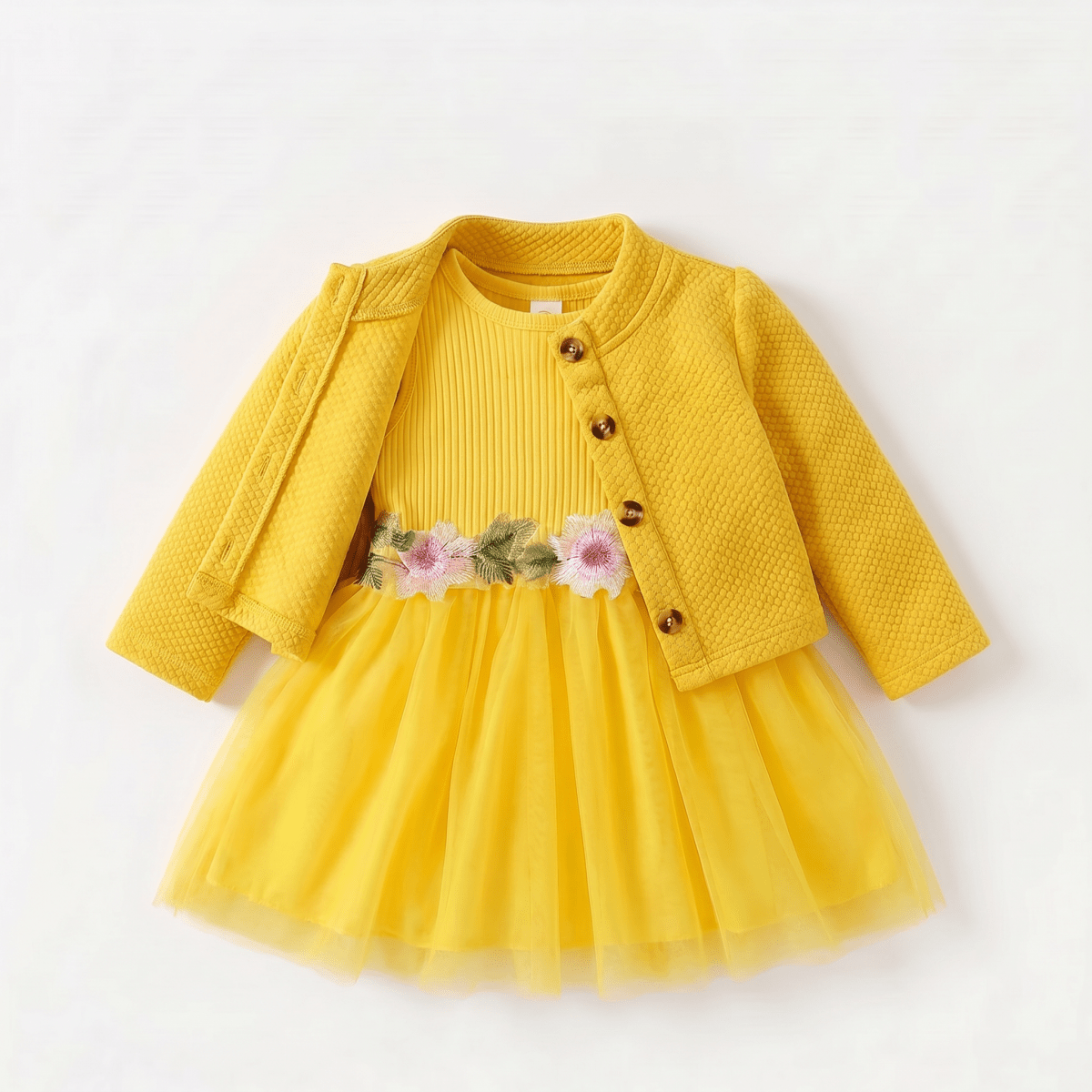 Floral Dress with Cardigan Set - Betina Baby & Kids