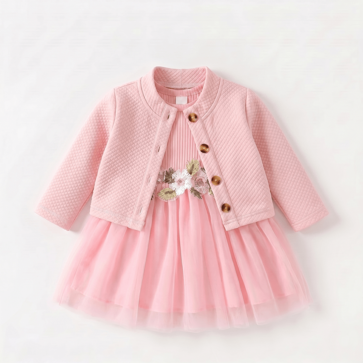 Floral Dress with Cardigan Set - Betina Baby & Kids