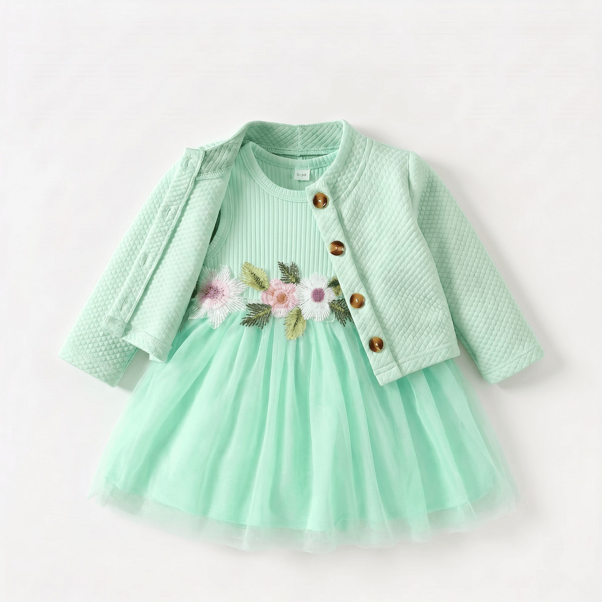 Floral Dress with Cardigan Set - Betina Baby & Kids