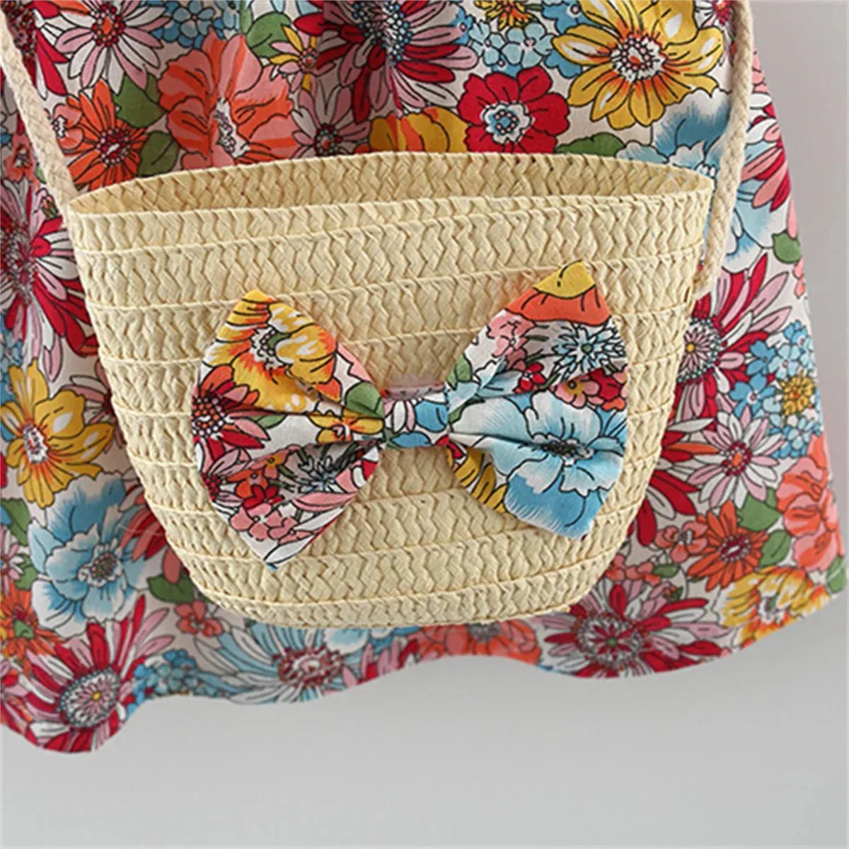 Floral Dress with Mini Bag Set - Betina Baby & Kids