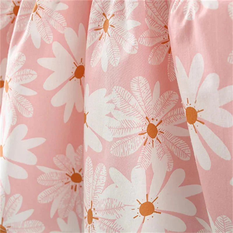 Floral Puff Sleeve Bow Dress - Betina Baby & Kids
