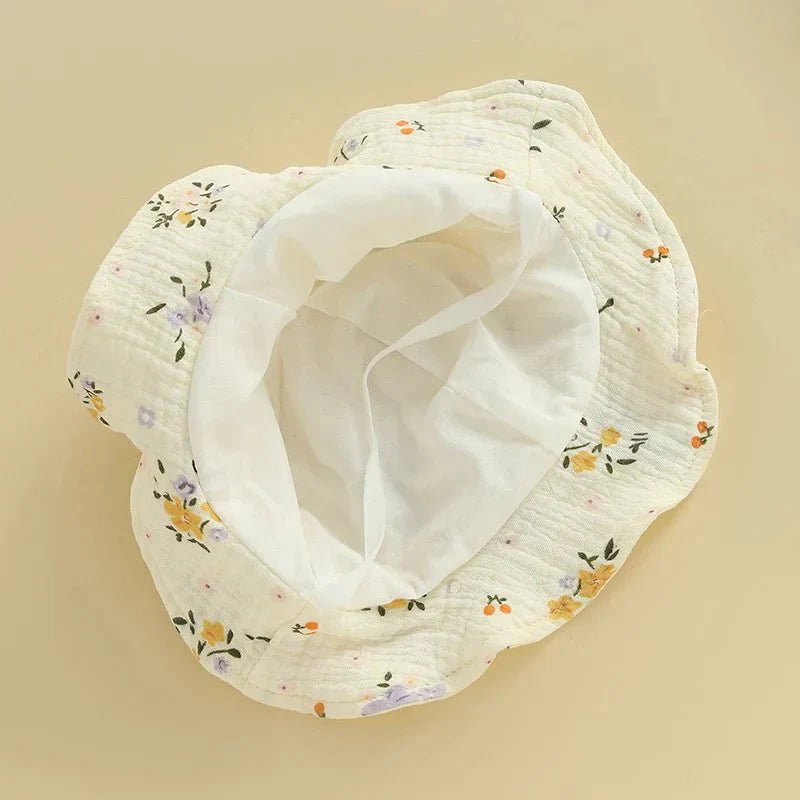 Floral Ruffle Baby Romper with Hat - Betina Baby & Kids