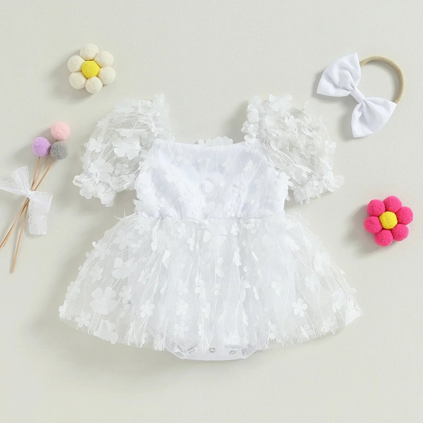 Floral Tulle Dress - Betina Baby & Kids