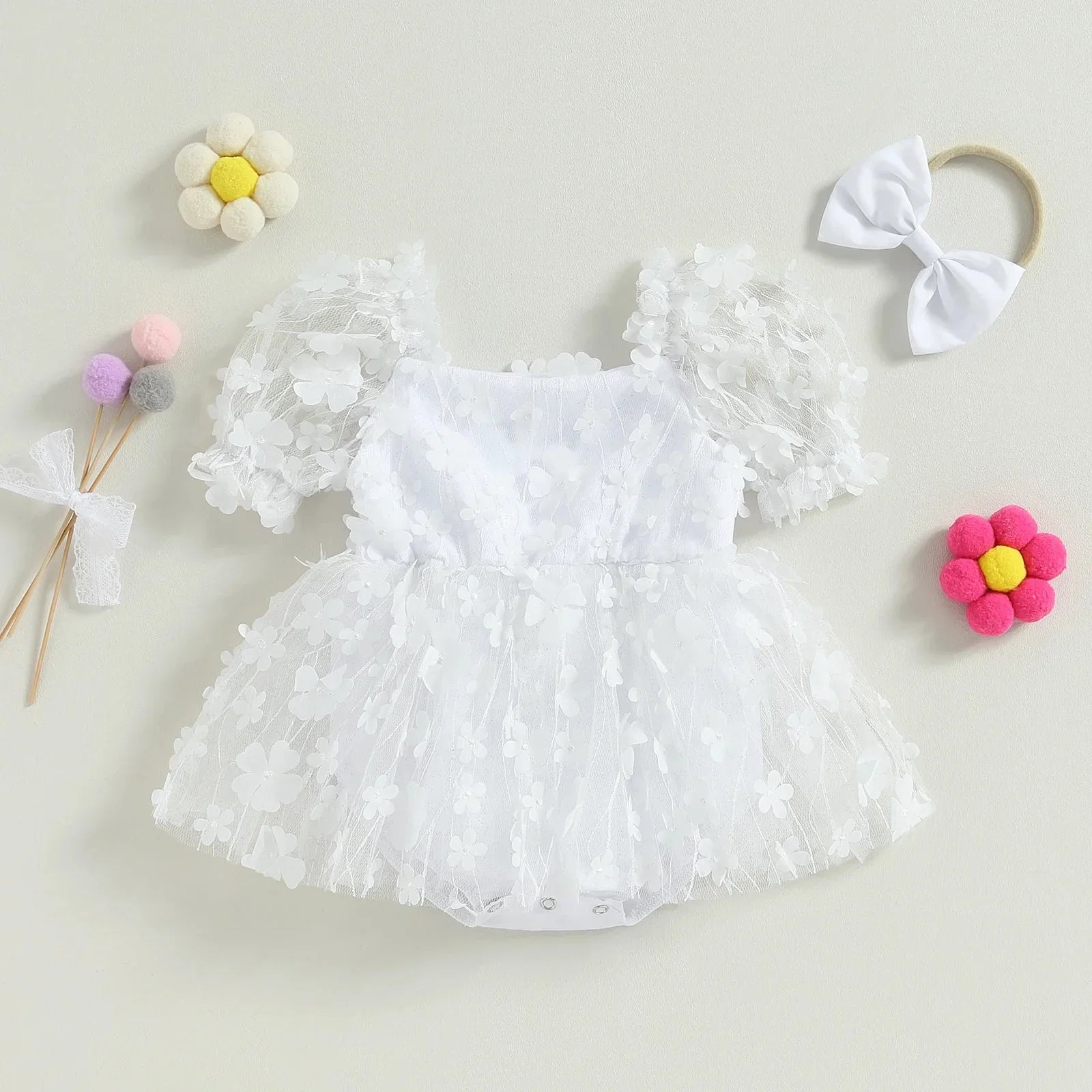 Floral Tulle Dress - Betina Baby & Kids