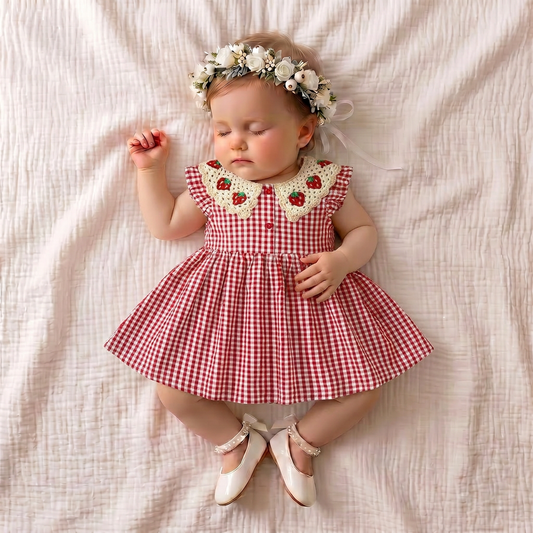 Strawberry Picnic Dress